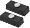 FOYTOKI 2pcs Replacement Doorbell Button Retro Wired Doorbell Chime Switch for Home Garden Bells Decoration