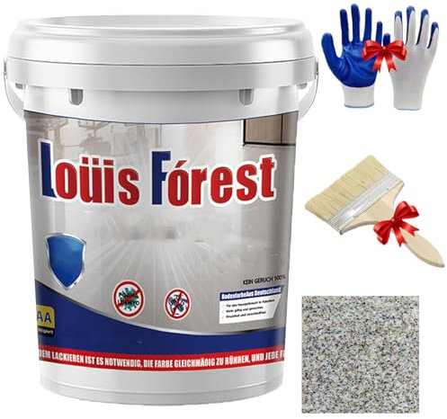 High-Gloss Marble Effect Epoxy Floor Coating, Forubom Floor Paint, Forubom Garage Floor Paint Concrete, Waterproof Water-Based Epoxy Basement Floor Paint, Marble Paint (Colorful,0.5kg)