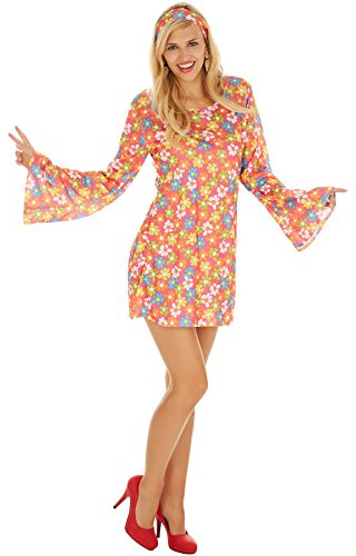 dressforfun Hippie Kostüm Set, 60er Jahre Kostüm, 70er Mode, Kostüm Hippie Frau, Hippie-Kostüm, Flower Power Kostüm, Hippie Damen, Damen Hippie, Kostüme Fasching Damen