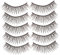 Happyyami Faux Cils Avec Strass Cils Naturels Réutilisables Pour Maquillage Élégant Et Glamour Look Naturel Et Sophistiqué Pour Femmes