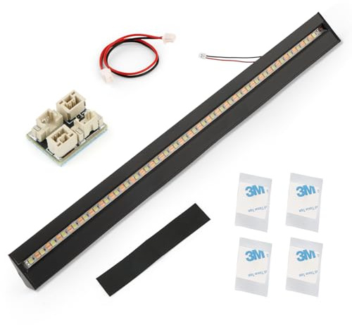 TGHongKy Striscia Luminosa a LED per Bambu Lab P1P/P1S/X1C/X1E Stampante 3D Barra Luminosa a LED per Bambu Lab P1P/P1S/X1C/X1E Barra LED 5V 0.3A, Installazione Magnetica xx