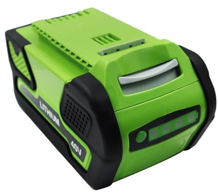 40 V 4,0Ah Compatible avec GreenWorks G-Max 40 V Outils Électriques sans Fil Au Lithium 20202 20302 20322 21302 21332 21362 22272 22342 24252 25223 25312 25322 27062 2500502 MO40L410