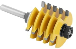 Fraise à tenon réglable à 3 dents, tige de 8 mm, qualité industrielle, for outils à bois