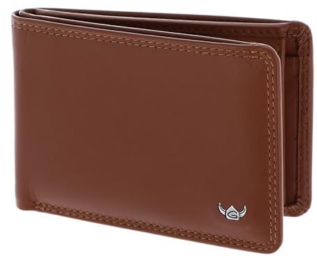 Golden Head Leder Geldbörse Polo RFID Protect Minischeintasche 1193 Cognac braun
