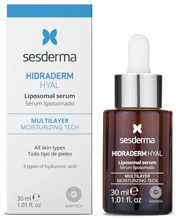 Sesderma HIDRADERM HYAL Serum, Ultra Hydrating Face Moisturizer with 3 Types of Hyaluronic Acid for Restored, Replenished Skin, 1.0 fl oz
