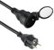 Electraline 20858018G - Prolunga elettrica IP44 Profesionne, impermeabile, 40 m, colore: nero, sezione 3G1,5 mm²