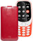 Original Favory Etui Tasche für Nokia 3310 (2017) | Leder Etui Handytasche Ledertasche Schutzhülle Case Hülle Lasche mit Rückzugfunktion* in rot