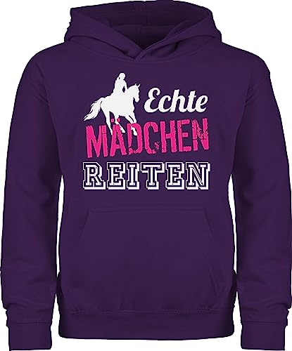 Shirtracer - Kinder Hoodie Jungen - Pferd Pferde - Echte Mädchen reiten