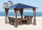 QUICK STAR Metall Hardtop Pavillon 3x3m | inkl Seitendwandset | und Anti Dust Filterband | Wasserdicht Winterfest Stabil | aus Doppelstegplatten Polycarbonat | Gartenpavillon