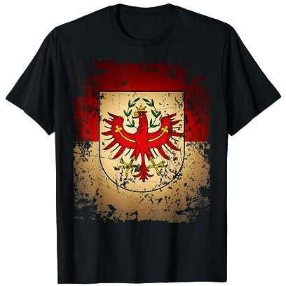 Tirol T-Shirt Tiroler Adler & Fahne in Retro / Vintage Look T-Shirt