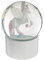 Paris Prix Atmosphera for Kids - Boule à Neige en Verre Licorne 13cm Blanc