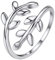 ChicSilver Damen Ring Blatt Ring aus 925 Silber Ring mit Geschenkebox für damen und mädchen