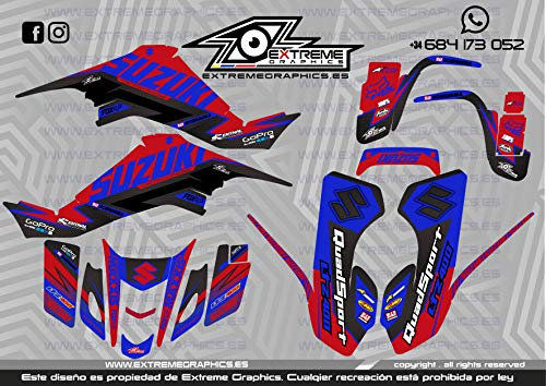 Extreme Graphics Aufkleber für Suzuki LTZ 400 _ Full Cover Carbon 4