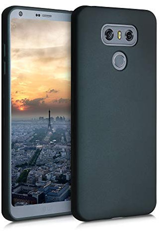 kwmobile Case kompatibel mit LG G6 Hülle - Schutzhülle aus Silikon metallisch schimmernd - Handyhülle Metallic Petrol