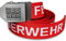 Feuerwehr-Gürtel | #FRWHR Emblem Flaschenöffner in Gürtel-Schnalle | Feuerwehr rot weiß | universal verstellbar 150cm | Männer Herren Frauen Damen Kinder | Einsatz Koppel | Geschenk Freizeit