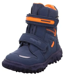 Superfit Jungen HUSKY Boot, Schneestiefel, BLAU/ORANGE 8010, 36