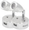 READY Lot de 2 lampes de lecture LED 12 V à intensité variable n'importe où, lampe de chevet murale chaude avec port USB, charge rapide pour caravane, camping-car, bateau, yacht, universelle,