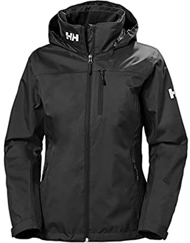 Damen Helly Hansen W Crew Hooded Midlayer Jacket, Schwarz, XS
