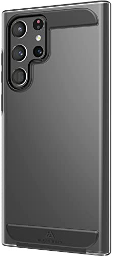 Black Rock - Hülle Air Robust Case Passend für Samsung Galaxy S22 Ultra 5G I Handyhülle, Transparent, Durchsichtig, Dünn (Schwarz)