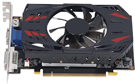 Cuifati Carte Graphique 550Ti, Carte Graphique de Jeu 2 Go GDDR5 128 Bits 3000 MHz GPU avec Ventilateur de Refroidissement, Carte Vidéo D'ordinateur (550Ti) DVI/VGA/HDML
