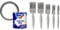 Polycell PLCCFCSM25L Crack-Free Ceilings Smooth Matt - 2.5 L, White and Harris Essentials Walls & Ceilings Paint Brush Set | Pack of 5 | 0.5, 1, 1.5, 2