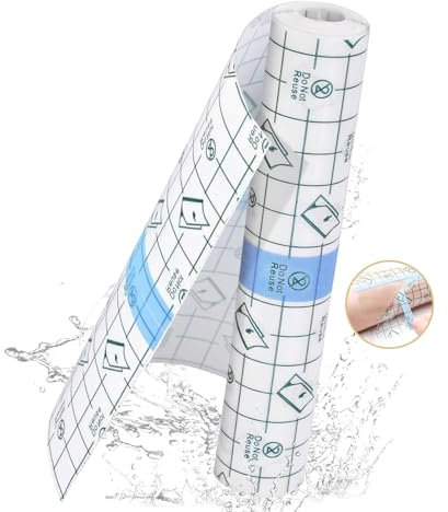 Tattoo Folie Heilung, YOKACOS Tattoo Aftercare Bandage, Second Skin Tattoo, Wasserdichte Klebebandage, Transparente & Atmungsaktive, Tattoofilm Protection, Hautfreundlich (15 cm x 2 m)