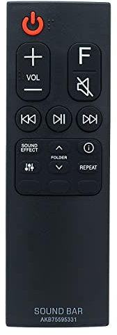 AKB75595331 Télécommande de rechange pour barre de son LG SL6Y SPL5B-W SN6Y SPN5B-W SL4 SPH4B-W SL5Y SN7CY SNC4R SPH4B-W SPJ4-S S65S3-S SL4Y SL7Y