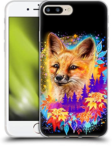 Head Case Designs Offizielle Sheena Pike Red Fox Spirit & Autumn Leaves Tiere Soft Gel Handyhülle Hülle kompatibel mit Apple iPhone 7 Plus/iPhone 8 Plus