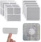 Cobee Selbstklebendes Fenster Reparatur Patch Kit, 10 Blatt 3 Größen Screen Door Replacement Repair Kit Fiberglas Mesh Wall Repair Patches Drywall Tools Wall Hole Quick Repair Patch (Grau)
