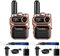Wurui TXQ global-ptt G388 4G POC mini ricetrasmittente militare portatile professionale lunga distanza polizia usb radio (Bronzo da 2 pacchetti)