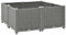 vidaXL Arriate polipropileno 80x80x38 cm, jardinera, macetero, bancal elevado, maceta, arriate elevado, soporte para macetas, soporte para plantas