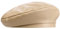 LIERYS Classic Leder Damenbaske - Elegante Form - Schafsleder-Baskenmütze mit Viskosefutter - Damen - Made in Italy beige One Size