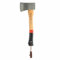 Adler Yankeebeil inkl. Lederschutz: Geschmiedetes Holzbeil aus C60-Stahl, Allrounder-Holzaxt mit 38 cm Hickory-Stiel, Anti-Rutsch Outdoor-Beil, Survival Axt für Camping & Wandern, Rot/schwarz, 650 g