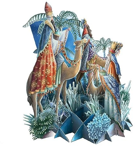 Paper D'Art Christmas Card (3D Card - Three Kings)