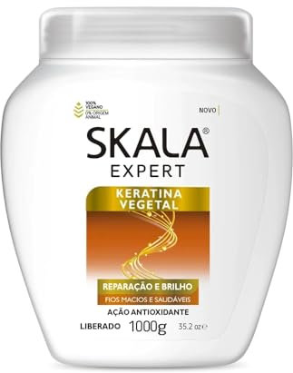 -Skala Expert- Haarmaske/Pflegecreme Keratina Gemüse 1000 ml, 100% vegan, hydratisiert und tief repariert.