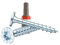 Rückwandschraube ASSY | CS Stahl verzinkt | RW | Flachkopf | 3 x 20 Vollgewinde | 500 Stück | incl. passendem BIT