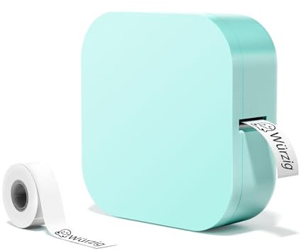 Odaro Q30 Bluetooth Mini Etikettendrucker - Kabelloser Tragbarer Kids Label Printer für iOS und Android für Zuhause, im Büro und in kleinen Unternehmen (Grün)