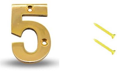 SOLID METAL BRASS HOUSE NUMBERS, Front Door Home 0 1 2 3 4 5 6 7 8 15