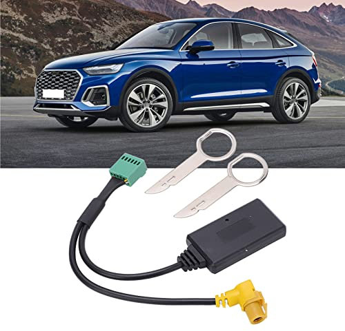 BOROCO MMI 3G AMI AUX-Kabel, Auto-Eingangsadapter, MMI 3G AMI 12Pin Bluetooth 5.0 AUX-Kabel-Adapter, Kabelloser Audio-Eingang, Ersatz Für A4 A6 Q5 Q7 A5 S5