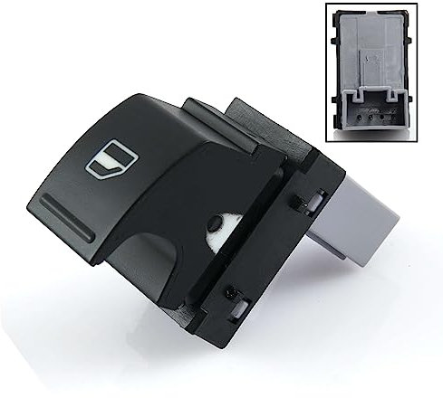 ROBUST Schalter Fensterheber Vorne Rechts Hinten für Seat Alhambra Altea Ibiza Mk4 Leon Toledo VW Amarok Golf Caddy Passat CC Eos Jetta Scirocco T6 Tiguan Touran 1K0959855 7L6959855B 1K0959855REH