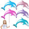 5 Stück Delfin Luftballon Set,Helium Meerestiere Luftballon,Folienballon Dolphin,Delfin deko,für Junge Mädchen Geburtstagsdeko,Kindergeburtstag Party Dekoration Lieferungen,Ozean Thema Party