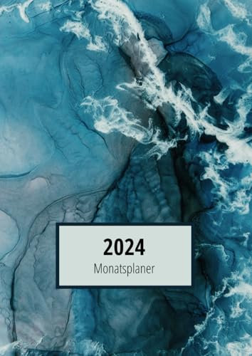 2024 Monatsplaner: Toller Buchkalender mit Monatsübersicht | Jan. 2024 – Dez. 2024 | Perfekte Größe – A4 | Bleiben Sie organisiert und produktiv im Jahr 2024!