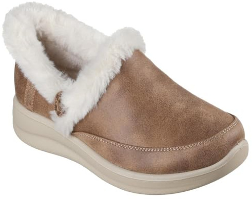 Skechers Women's Cozy Escape-Hands Free Slip-Ins Slipper, Chestnut, 10