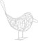 Zerodeko Dekorationsornamente Für Zuhause Bürodekoration Vogelskulpturen Wohnkultur Eiserne Vogelstatue Schreibtischdekoration Desktop-Vogel Eisen Modellieren Geschenk Weiß