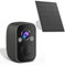 Rraycom Wireless Solar Security Camera Outdoor with Siren Alarm&Spotlight, 5MP Battery-Powered Security Camera with 130° Angle, AI Motion Detection,2-Way Talk, IP65, Cloud/SD Storage…