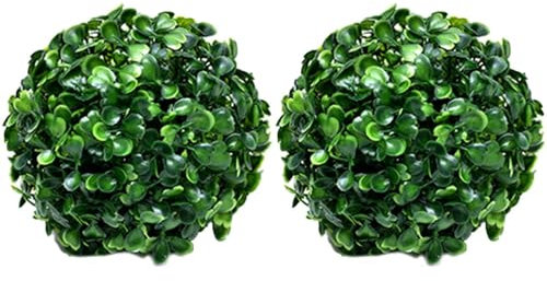 2 Stück Buchsbaumkugel Künstlich,Greenery Balls,künstliche Pflanze,Simulierte Graskugeln,Buchsbaumkugel Grün,Deko Buchsbaum Auswahl,Künstlich Buchsbaumkugel,13/18/23/28 Cm Buchsbaum Künstlich