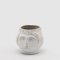EDG Enzo De Gasperi Vase mit Gesicht Lady H.14 D.16 Elfenbein