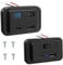 Hoembpn 40W Dual USB C Car Charger Socket Panel with Switch and LED Voltmeter PD2.0+QC3.0,DC12V-26V USB Power Outlet Outdoor Quick Charge Adapter for Campervan Boat Truck Marine Accessories