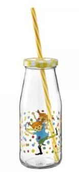 Muurla Bottle with Straw and lid Hoppsansa, 4,5 dl