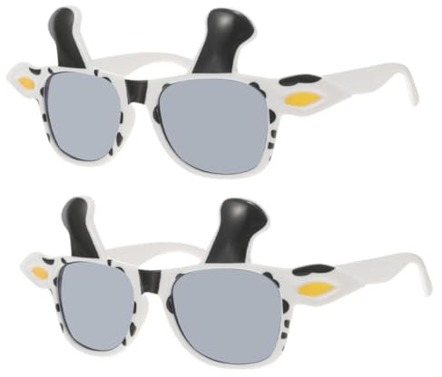 LIFKOME 2st Kuhbrille Herren-sonnenbrille Kuh-brillen-requisiten Cosplay-kuh-kostüm Lustiges Kuhkostüm Herren-kuh-brille Kuh Cosplay Prop Lustige Brille Kuh-cosplay-brille Kuhzubehör Stk